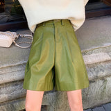 Ava Leather Trouser Shorts