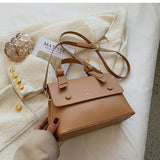 Vintage Square Button Bag