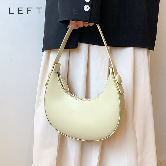Leather Hobo Shoulder Bag