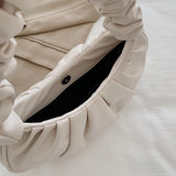 Pleated Baguette Handbag