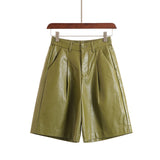 Ava Leather Trouser Shorts