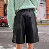 Ava Leather Trouser Shorts