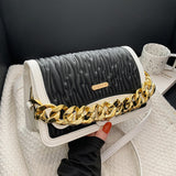 Thick Chain Two Tone Handbag