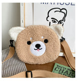Plush Animal Crossbody Bag