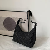 Lattice Pattern Large Shoulder Bag