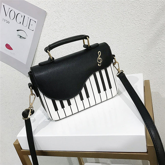 Piano Pattern Shoulder Bag