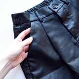 Ava Leather Trouser Shorts