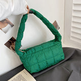 Lattice Pattern Large Shoulder Bag