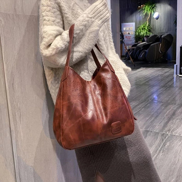 Vintage Style Leather Handbag