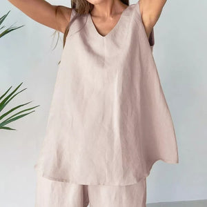 Alessia Oversized Linen Suit