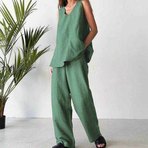 Alessia Oversized Linen Suit