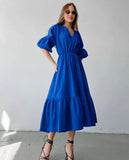 Penelope Puff sleeve Midi Dress