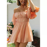 Charlie Off-the-shoulder Flowy Mini Dress