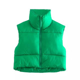 Charlotte Cropped Puffer Vest