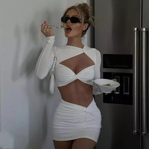 Aspen Cut-out Longsleeve and Mini Skirt