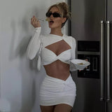 Aspen Cut-out Longsleeve and Mini Skirt