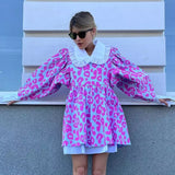 Kara Puff Sleeve Collared Dress
