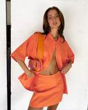 Scarlett Linen Skirt and Blouse
