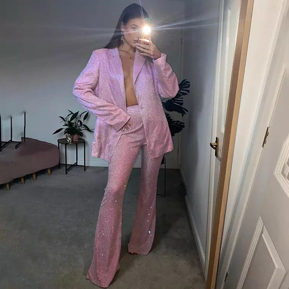 Kylie Sparkly Three Piece Suit