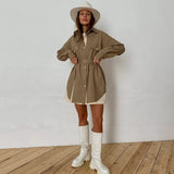 Francesca Two-tone Long Oversized Shirt