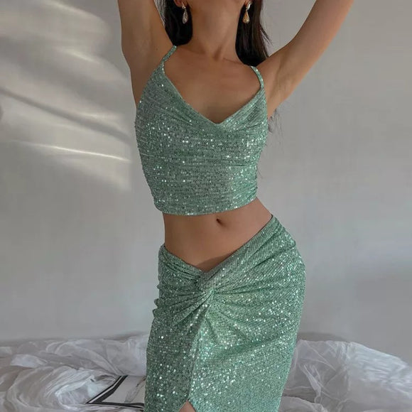 Ariel Sequin Tank and Maxi Skirt-Anonymous The Company