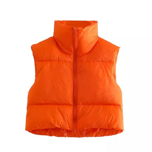 Charlotte Cropped Puffer Vest