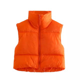 Charlotte Cropped Puffer Vest