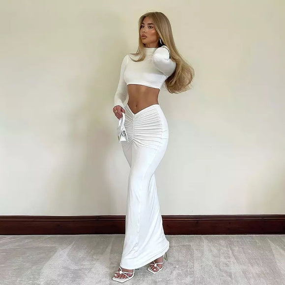 Lisa Cropped Top and Maxi Skirt