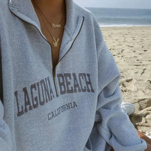 Bianca Three-quarter Zip Sweater