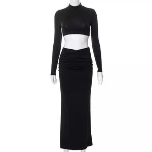 Lisa Cropped Top and Maxi Skirt