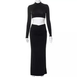 Lisa Cropped Top and Maxi Skirt