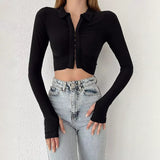 Gracie Ruched Long-sleeve Clasp Shirt