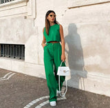 Teagan Linen Suit Set