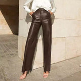 Stephanie Vegan Leather Pants-Anonymous The Company