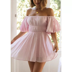 Charlie Off-the-shoulder Flowy Mini Dress
