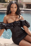 Valentina Ruffled Mini Dress-Anonymous The Company