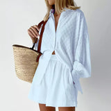 Novah Cotton Shirt and Shorts