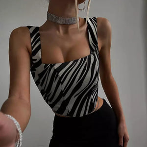 Korbyn Zebra Pattern Corset