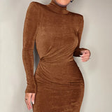 Roselyn Velvet Ruched Maxi dress-Anonymous The Company