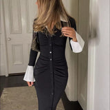 Wednesday Collared Midi Dress-Anonymous The Company