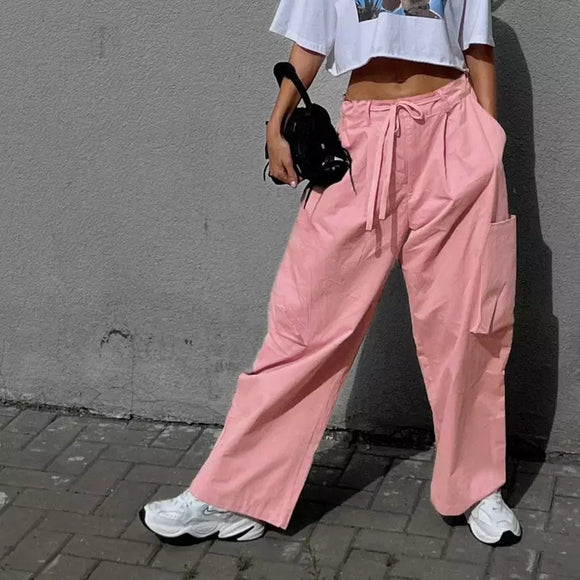 Leah Wide-leg Cargo Pants