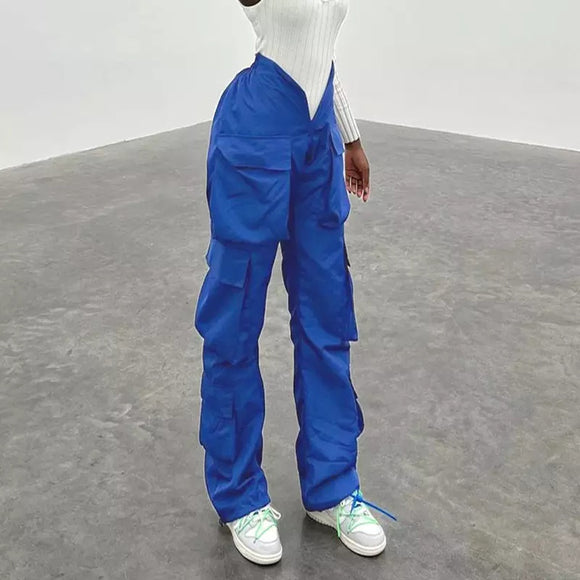 Liberty Asymmetrical Waistline Cargo Trousers
