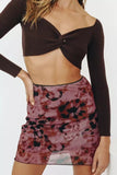 Arden Mesh Double-layer Mini Skirt