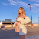 Allie Fluffy Bandeau and Skirt 2-piece Set