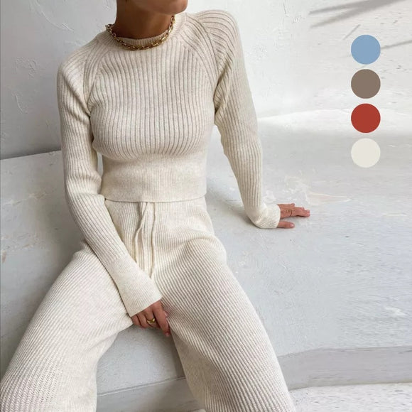 Ellis Rib Knit Longsleeve and Joggers