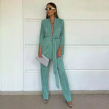 Gemma 2-piece Pleated Work Suit