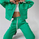 Camryn Button-up Jacket and Sweatpants