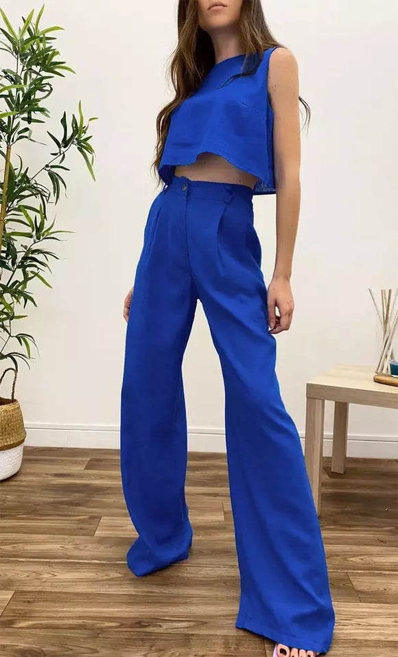 Teagan Linen Suit Set