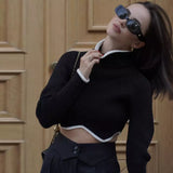 Stella Colour Blocking Cropped Turtleneck-Anonymous The Company