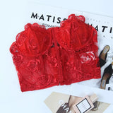 Jasmine Floral Mesh Corset